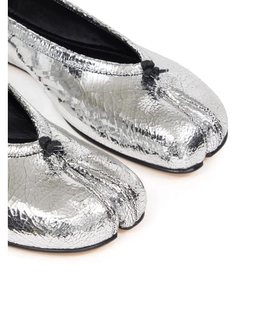 Maison Margiela White Tabi-Toe Ballet Flats