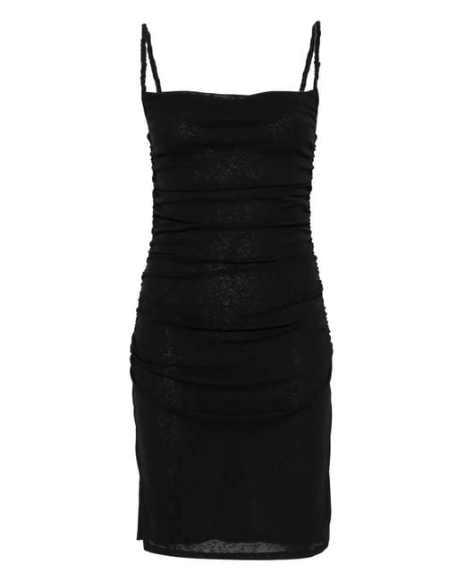 Nanushka Adie Mini-Jurk Met Vierkante Hals in het Black