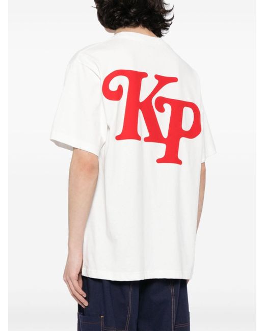KENZO Katoenen T-shirt Met Print in het White voor heren