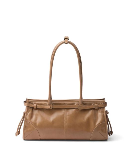 Prada レディース ナチュラル Bonnie ハンドバッグ M 【公式通販】