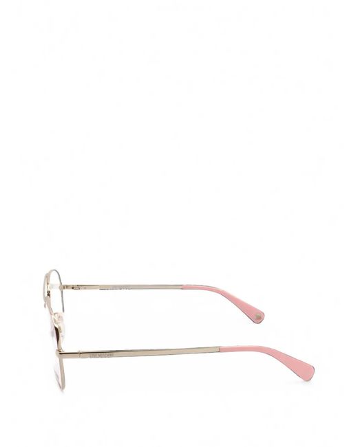 Moschino White Pilot-Frame Glasses