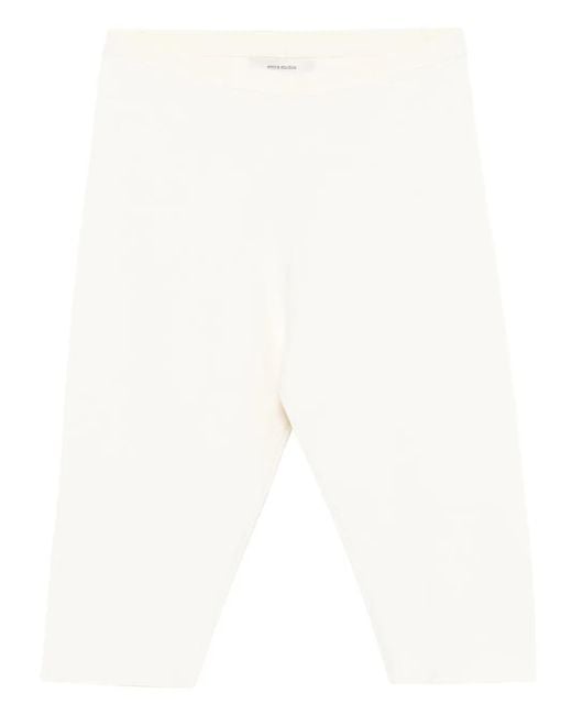 Entire studios White Knitted Capri Pants