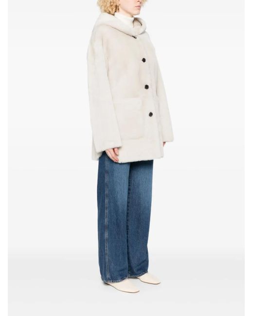 Arma White Hooded Pocket Jacket