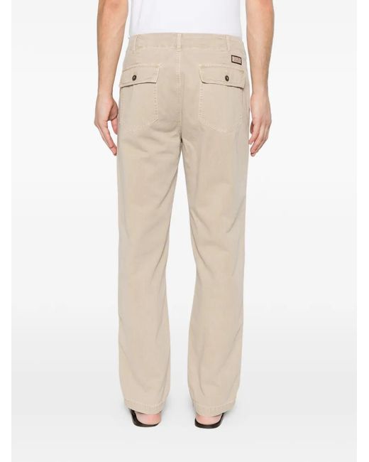 40 Weft Natural Straight-Leg Trousers for men
