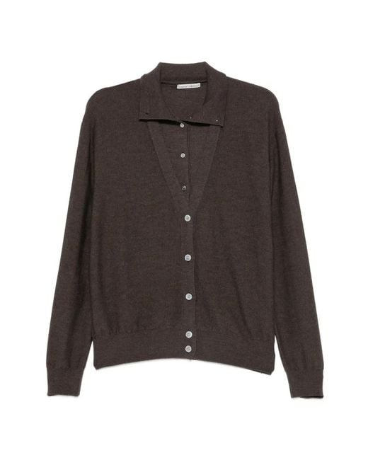 Source Unknown Brown Fabbie Layered Cardigan