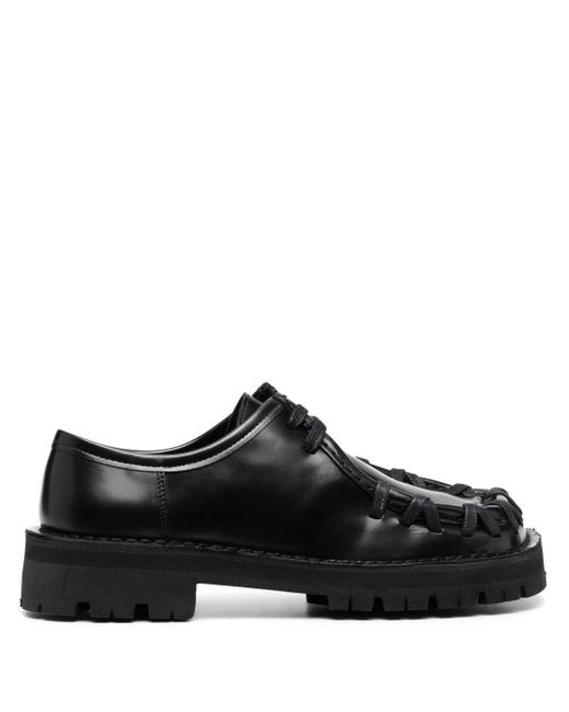 Camper Black Eki Leather Derby Shoes for men