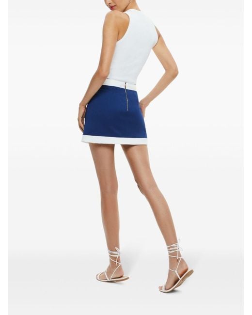 Minifalda Colton con diseño colour block Alice + Olivia de color Blue