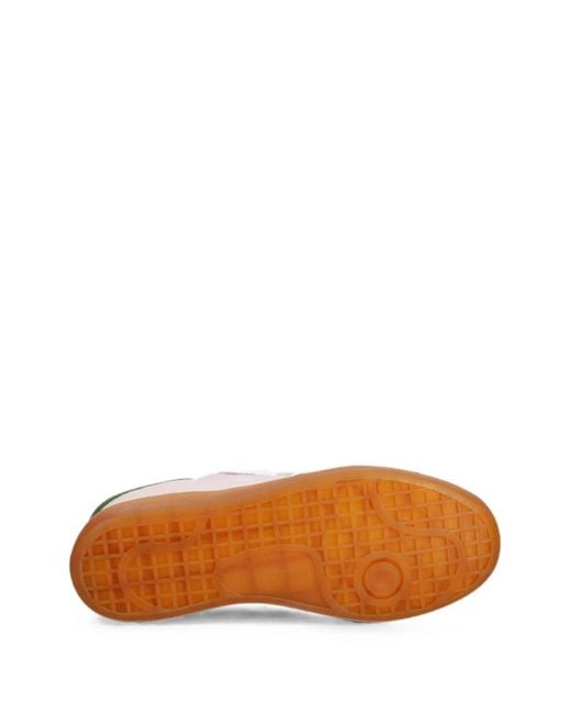 Baskets En Daim À Patch Logo Lacoste en coloris Pink