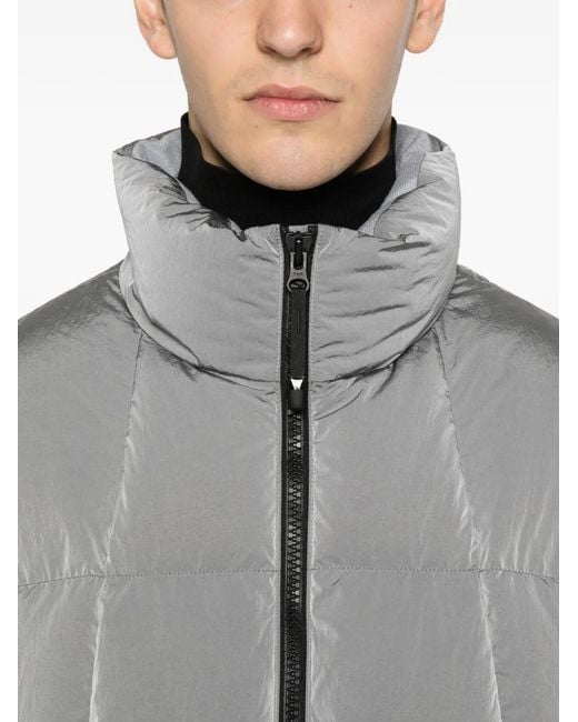 Goldwin Gray Doudoune Dope Ripple À Fermeture Zippée for men
