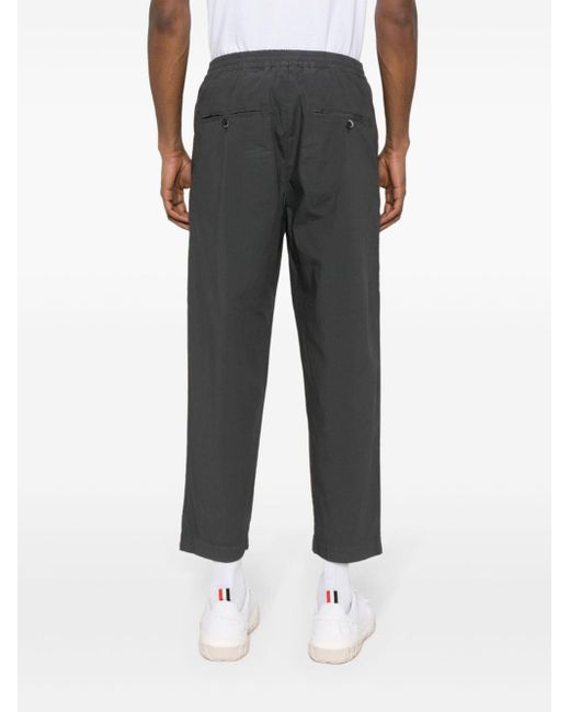 Pantalones rectos de talle medio Barena de hombre de color Gray