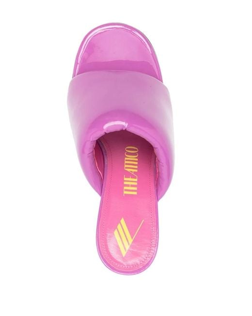 The Attico Pink Padded Sandals