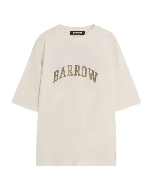Camiseta con logo estampado Barrow de color White