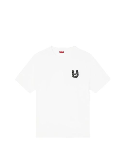 KENZO White Lunar New Year T-Shirt for men