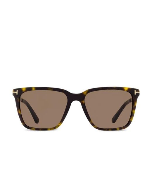 Tom Ford Black Garrett Tortoiseshell Sunglasses