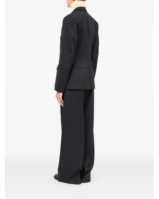 MM6 by Maison Margiela Black Peak-Lapels Blazer