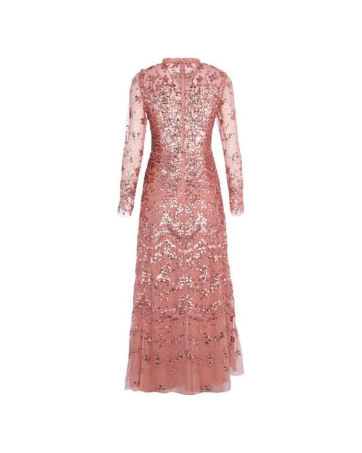 Needle & Thread Pink Freya Sequin-Embellished Gown
