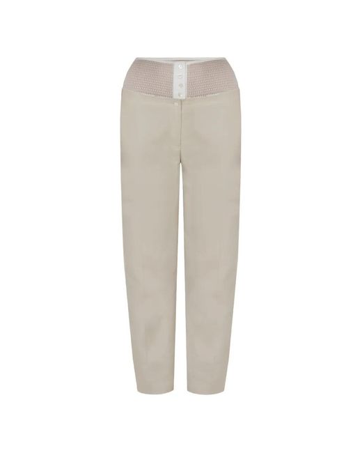 Contessa Mills White Laissez Trousers