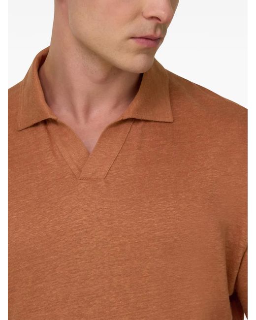 T-Shirt À Col V Boggi pour homme en coloris Orange