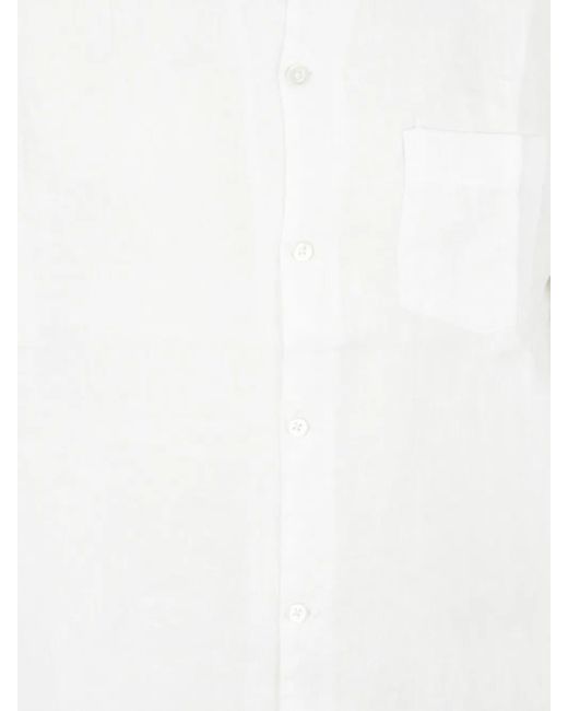 Mc2 Saint Barth White Short-Sleeve Button-Up Shirt for men