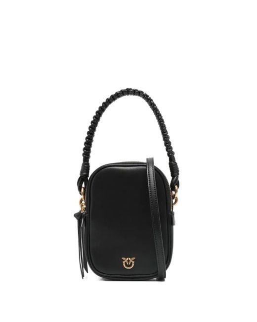 Pinko Black Tote Bag aus Leder