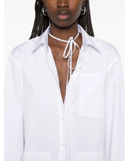 Gucci White Cotton Shirt
