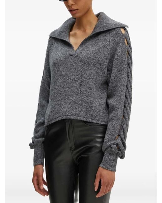 IRO Gray Pullover mit Cut-Out