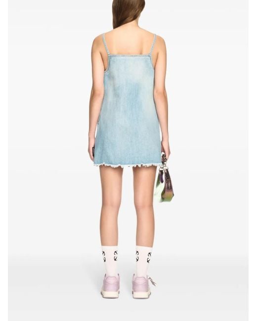 Off-White c/o Virgil Abloh Blue Off Dresses