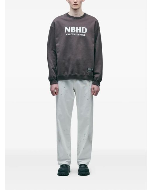 Neighborhood White Splatter-Effect Pants for men