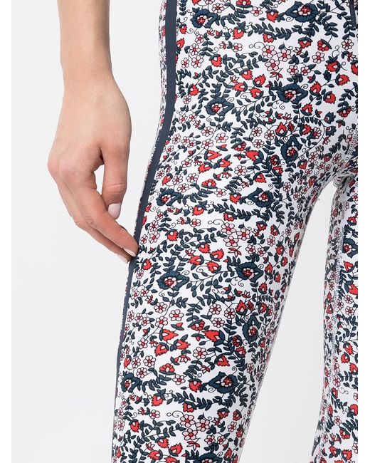 Leggings Capri A Fiori di The Upside in Blue