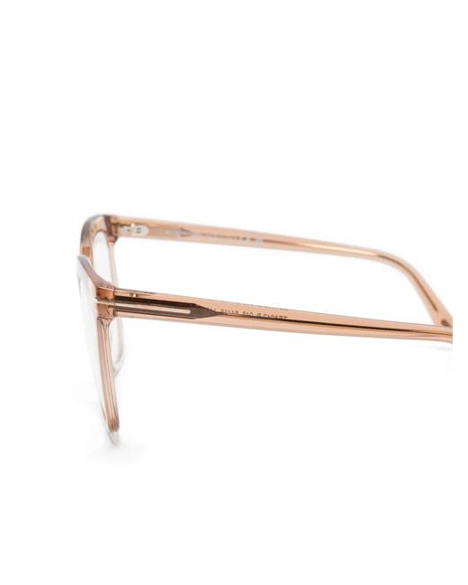 Tom Ford Natural Square-Frame Glasses