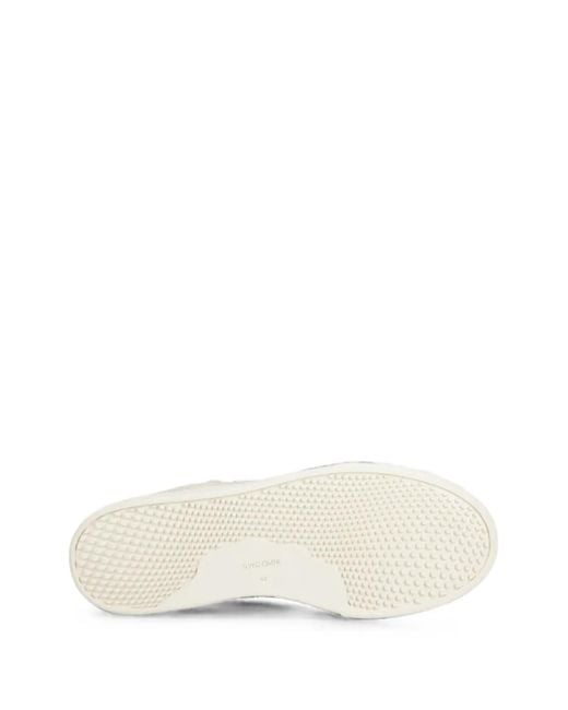 Stepney Workers Club White Om1E Canvas Lace-Up Sneakers for men