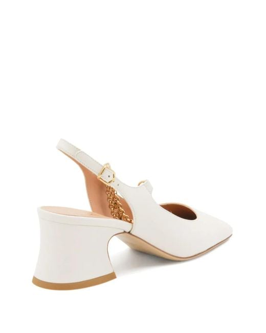 Chloé チャームチェーン パンプス Natural