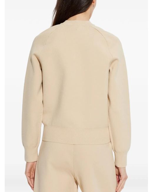 AllSaints Natural Sonny Logo-Embossed Cardigan