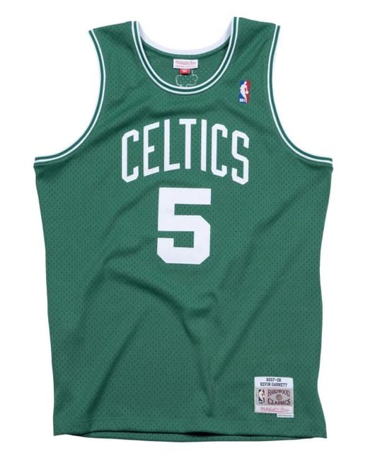 Mitchell & Ness Green "Nba Boston Celtics Road 2007 Kevin Garnett" Swingman Jersey for men