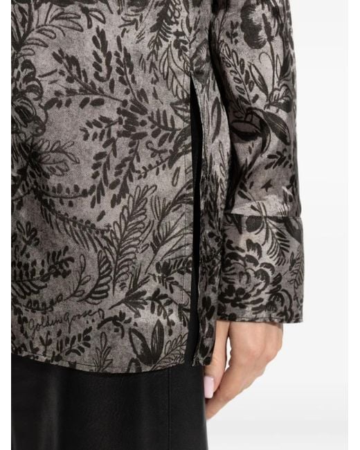 Golden Goose Deluxe Brand Gray Patterned Shirt