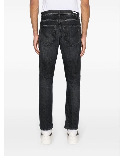 Dondup Black Dian Slim-leg Jeans for men