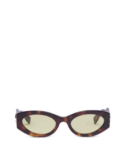 Viktor & Rolf Brown Oval-Frame Sunglasses