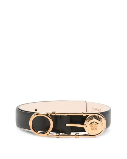 Versace White Medusa Safety-Pin Belt