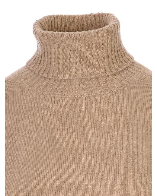 P.A.R.O.S.H. Natural Feather-Trim Sweater