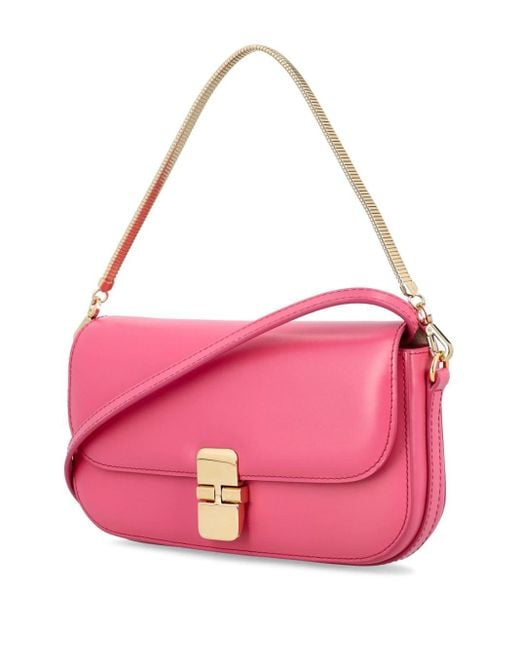 A.P.C. Grace Chaine レザークラッチバッグ Pink
