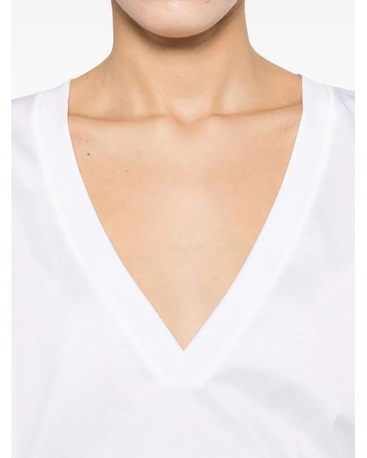 IRO White V-Neck T-Shirt