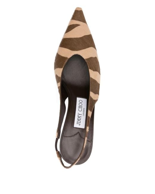 Jimmy Choo Brown 80Mm Isa Pumps