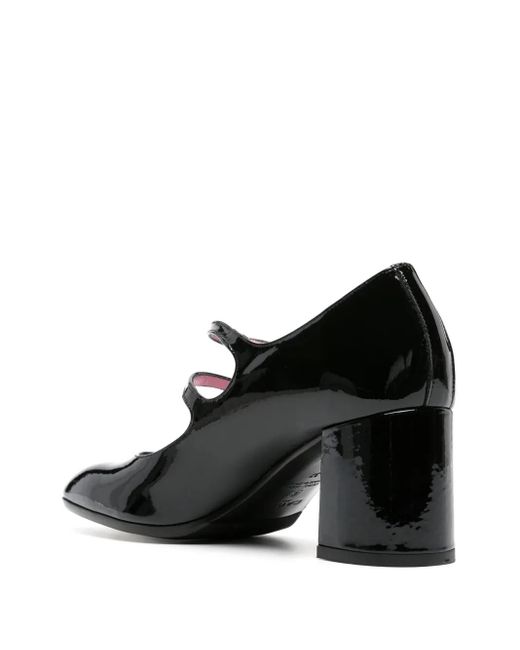 CAREL PARIS Black Alice 60Mm Patent Leather Pumps