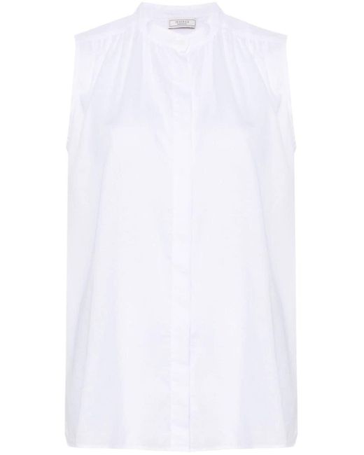 Blusa con detalle remarcado Peserico de color White