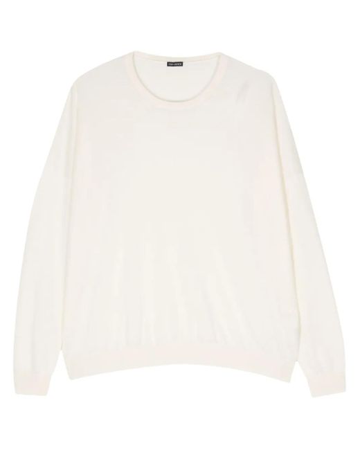Iris Von Arnim White Lanett Sweater