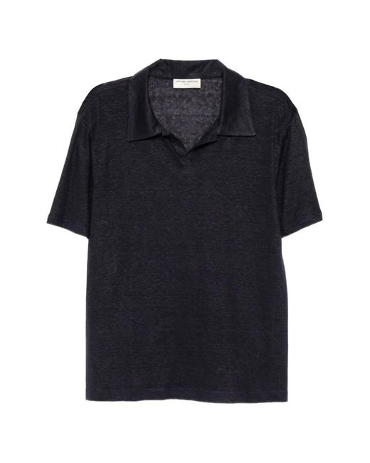 Officine Generale Black T-Shirt À Manches Courtes for men