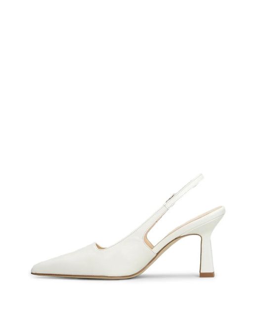 Anna F. White Pointed-Toe Slingback Pumps