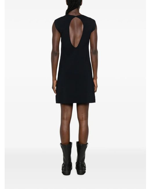 P.A.R.O.S.H. Black Sleeveless Mini Dress