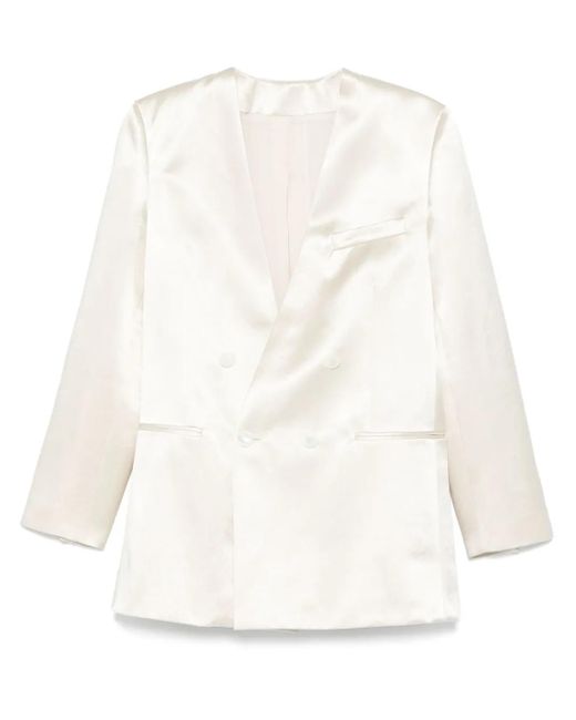 Philosophy Di Lorenzo Serafini サテン ジャケット White