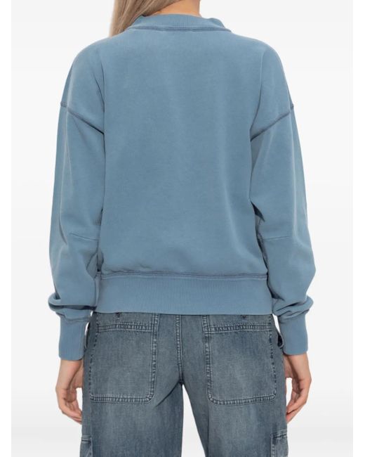 Isabel Marant Blue Sweatshirt mit Logo-Print